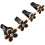 12Pièces Diffuseur Parfum Auto Clip Métallique Noir Décor Intérieur 9
