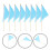 16 Pcs Lawn Marking Flags Pennant Dedicated Polyester 6