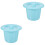 2pcs Spittoon Chamber Pot Urinal Plastic Baby At Night 5