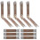 40 Pcs Metal Internal Flex Frame Handbag Hinges With Spring Clip 2