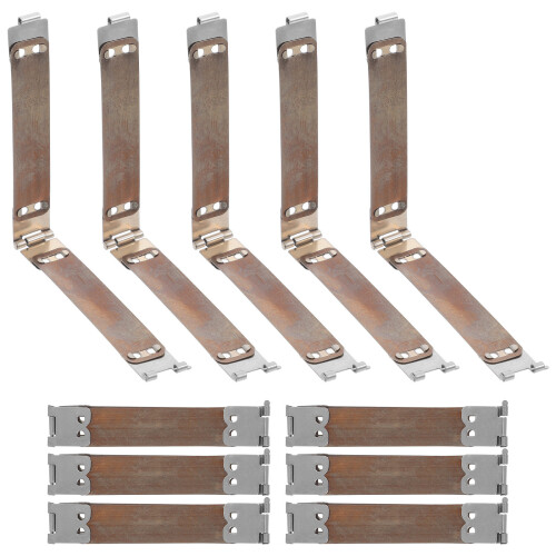 40 Pcs Metal Internal Flex Frame Handbag Hinges With Spring Clip 1