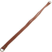 2Ensembles Supports Rideaux Marron En Cuir PU Élégants Résistants