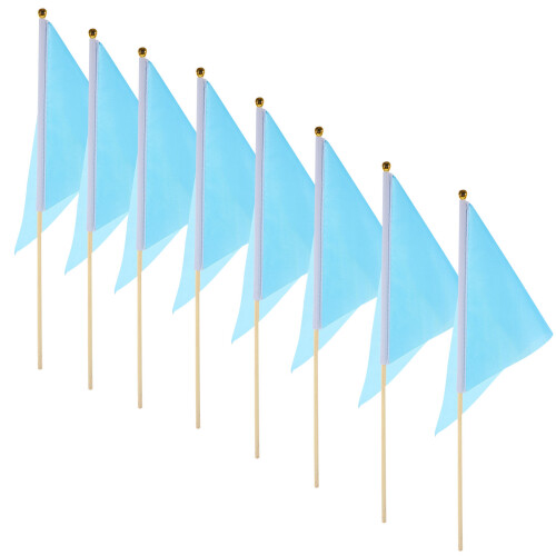 16 Pcs Lawn Marking Flags Pennant Dedicated Polyester 1