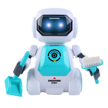 2 Pcs Kids Dancing Robot Toy Walking And Sweeping Educational Toy