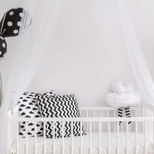 2St Duurzame Baby Arm Van Wit Plastic Wiegdecoratie 2