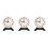 3Pcs Creative Plastic Kids Clock Toy Learning Clock for Teaching 4