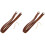 2Ensembles Supports Rideaux Marron En Cuir PU Élégants Résistants 4