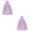 2 Stuks Kinder Mummenspeeltuin Cosplay Mantel Accessoires 5