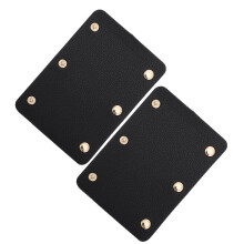 6St Zwarte Tas Handgreep Bescherming PU Leren Sleeve Voor Tassen