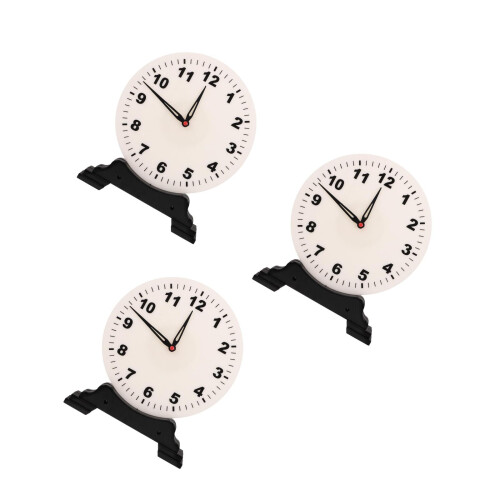 3Pcs Creative Plastic Kids Clock Toy Learning Clock for Teaching 2