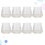 8St Verticale Gestreepte Puddingflessen 150 Ml Met 5