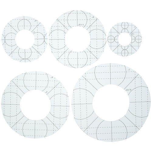 3 Pcs Patchwork Ruler Template Fabric Hemming For Sewing