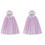 2 Stuks Kinder Mummenspeeltuin Cosplay Mantel Accessoires 2