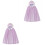 2 Stuks Kinder Mummenspeeltuin Cosplay Mantel Accessoires 3
