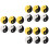 18 Pcs Tennis Racket Dampener Vibration Tool 7