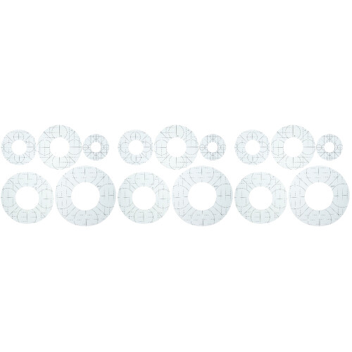 3 Pcs Patchwork Ruler Template Fabric Hemming For Sewing 2