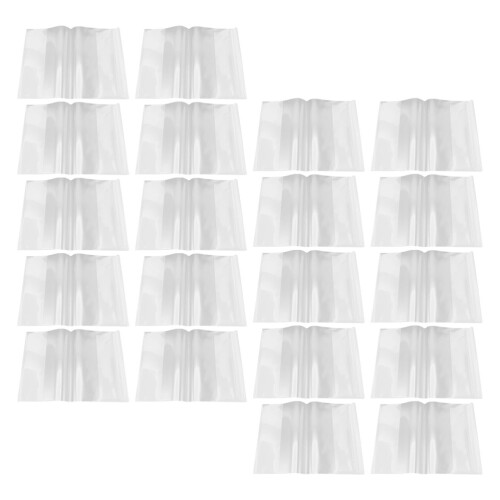 20Pcs Transparent Waterproof Book Covers Plastic Book Sleeve Protector