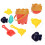 3 Sets Beach Bucket Outdoor Bunker Child Plastic 9