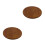 2Pcs Round Stool Seat Cover Smooth Wood Replacement Surface 7