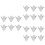 18Pcs Handmade Crane Shape Ceramic Chopsticks Fork Spoon Holder Rack 6