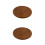 2Pcs Round Stool Seat Cover Smooth Wood Replacement Surface 6