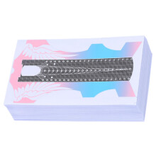 100pcs Butterfly Shape Nail Extension Forms Ultra Long Guide Stickers for Acrylic and Gel
