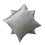 Capa de Almofada Lombar de Luxo HomeCentric Cinza Prateado, Pacote com 2, 30x50cm, Capa Retangular Lisa em Seda Artificial, Compatível com 5