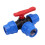 Σφαιρική βαλβίδα PE Pipe3-Way, 20/25/32/40/50mm, πλαστική κατασκευή, ευέλικτος έλεγχος ροής, 7
