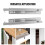 2 Pcs Hidden Buffer Slide Damping Dressing Table Thicken Drawer Track Guide Guides 4