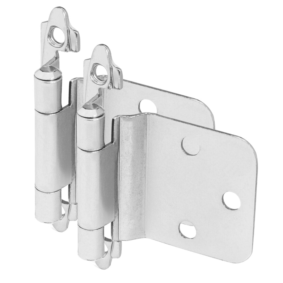 5 Pair Pack - Cosmas 16890-Sn Satin Nickel Cabinet Hinge Variable Overlay With 30 Degree Reverse Bevel (Pair) [16890-Sn] 9048212096788