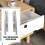 2 Pcs Hidden Buffer Slide Damping Dressing Table Thicken Drawer Track Guide Guides 6