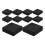 40Pcs Black Plastic Ink Tray Calligraphy Stone with Lid 3