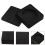 40Pcs Black Plastic Ink Tray Calligraphy Stone with Lid 11