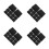 40Pcs Black Plastic Ink Tray Calligraphy Stone with Lid 9