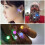 Σκουλαρίκια LED Sunjoy Tech, με μεταλλικά κουμπιά που αστράφτουν και αλλάζουν χρώμα, 6