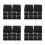 40Pcs Black Plastic Ink Tray Calligraphy Stone with Lid 8