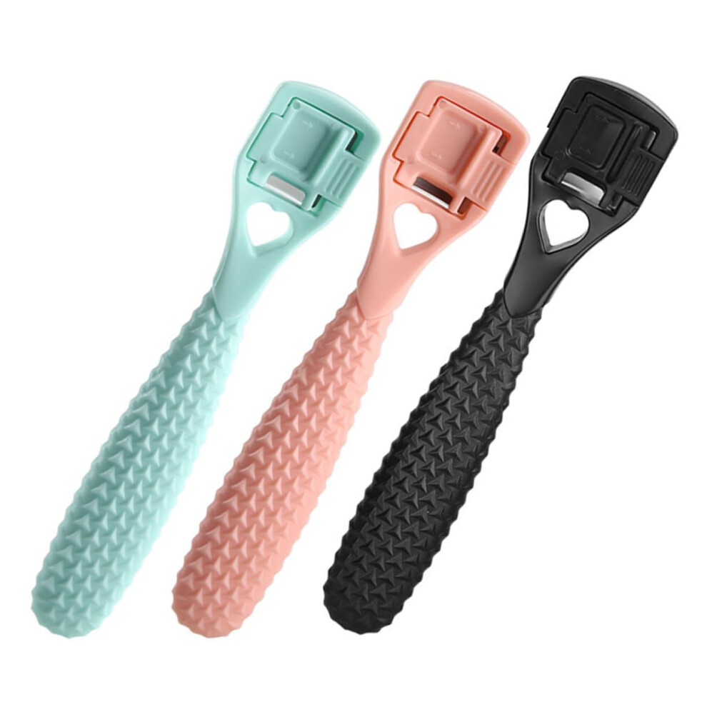 3pcs Foot File Set for Dead Skin and Callus Removal Ergonomic Grip for Cracked Heels