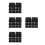 40Pcs Black Plastic Ink Tray Calligraphy Stone with Lid 5