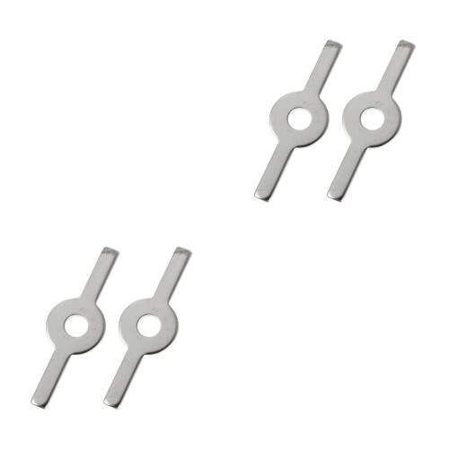 2Sets Stainless Steel Meat Brackets Durable Kitchen Utensils Silver 2