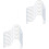 Set Of Display Inside Single Sandal Rack Stand Clear Plastic 3