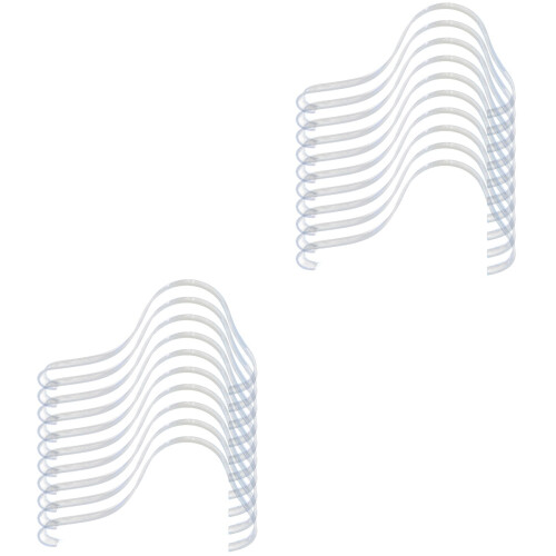 Set Of Display Inside Single Sandal Rack Stand Clear Plastic 2