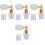 4 Sets Body Glitter Spray Highlighter Powder Makeup Sprayer 4