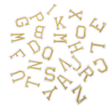 26 dekorative Buchstabenaufnäher zum Selbermachen, strapazierfähige Buchstabenaufnäher für Kleidung