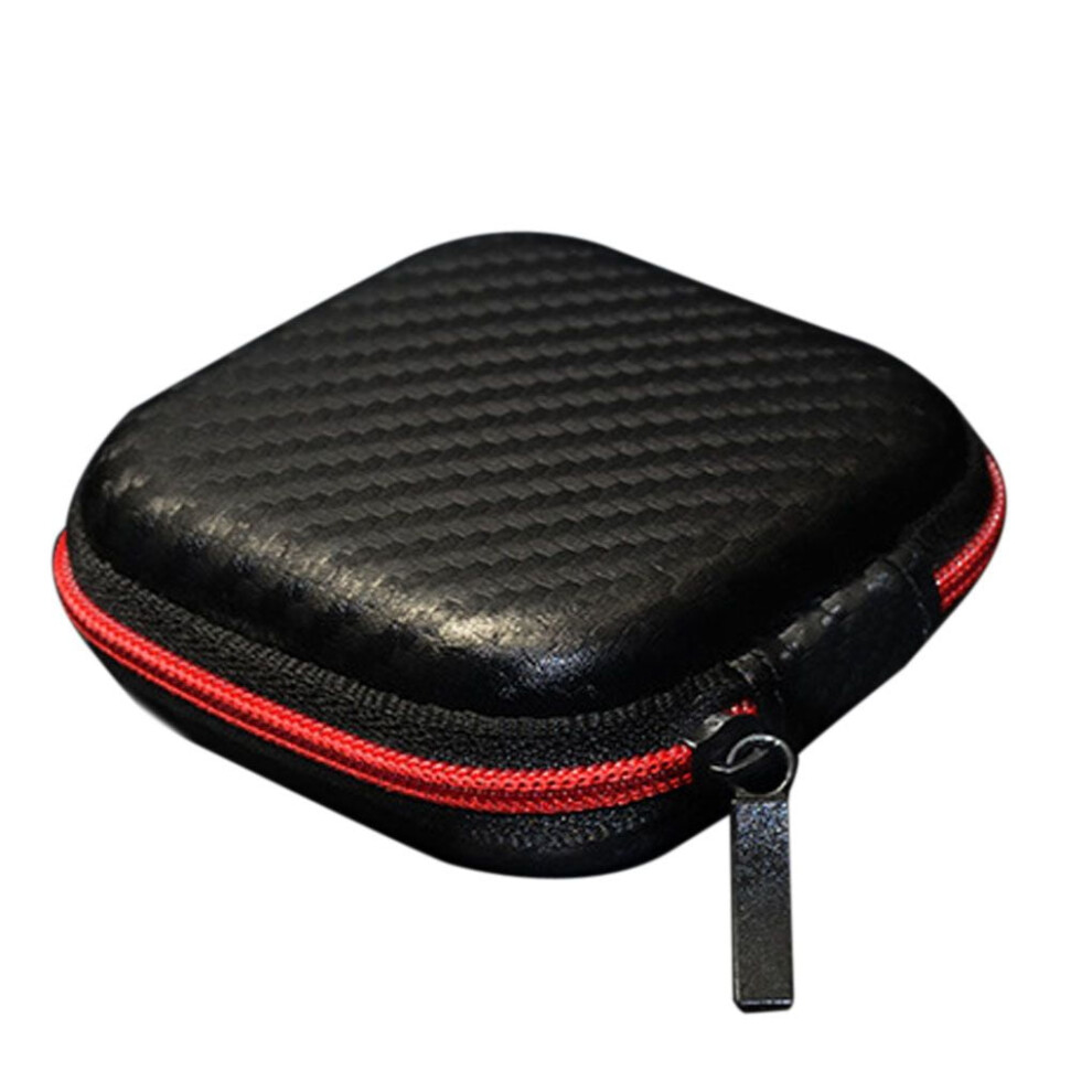 Tssuoun Headphone Charging Storage Bags Portable Headset Earphone Cables Organizer Zipper Closure Leather Pouches 9048212220633