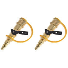 2 juegos de conectores rápidos para conexión de propano de RV, adaptador de 1/4 para accesorios de parrilla, manguera para tanque de cilindro