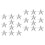 20 Pcs Five-Pointed Star Iron Art Stamping 3D Mold 4
