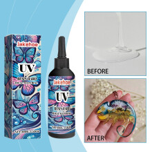 YiFudd High Transparency Resin Drip Glue DIY Shadowless Glue Szybkoschnący klej kroplowy 100 g