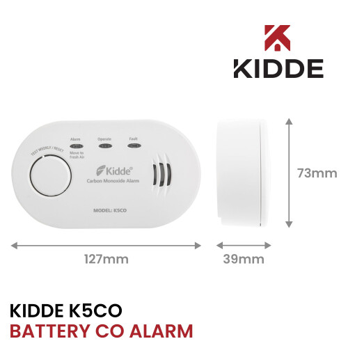 KIDDE Kidde 5CO Carbon Monoxide Alarm and Detector with 1