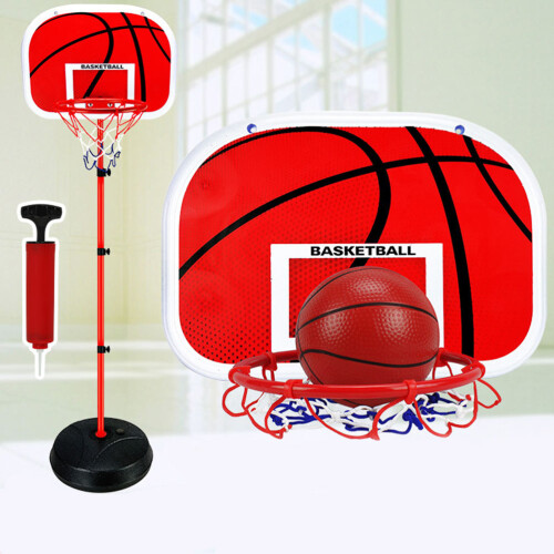 1.2M Opklapbaar Basketbalstaander Met Schietframe Rood 2