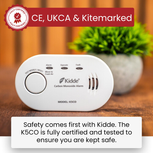 KIDDE Kidde 5CO Carbon Monoxide Alarm and Detector with 2
